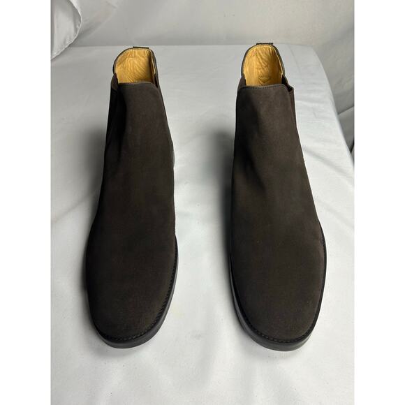 Peter Millar Mens Boots Brown Suede Chelsea Ankle Boots Size 13 MADE IN BRAZIL main image 9